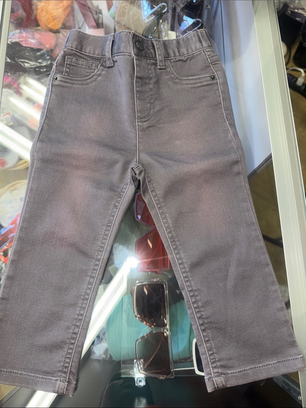 Cat & Jack Gray Straight-Leg Kids Jeans